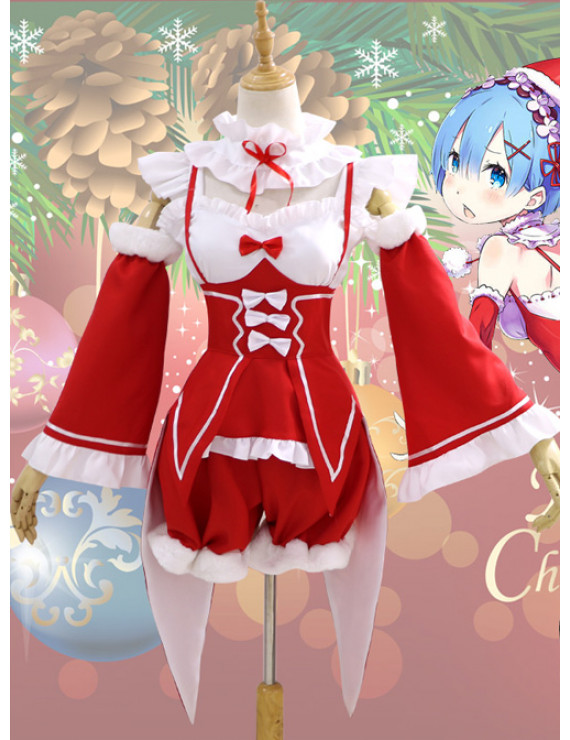 Re Life In A Different World From Zero Rem Or Ram Christmas Cosplay Costume