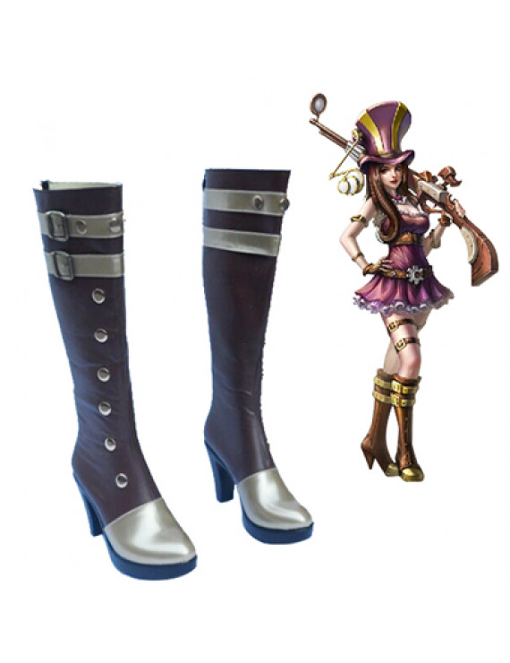 League of Legends Caitlyn the Sheriff of Piltover c9 Sneaky Cosplay Shoes