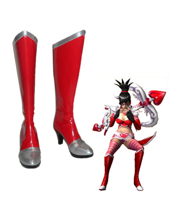League of Legends Vayne Red Cosplay Shoes