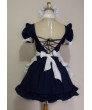 A Certain Magical Index Misaka Mikoto Blue Maid Cosplay Costumes