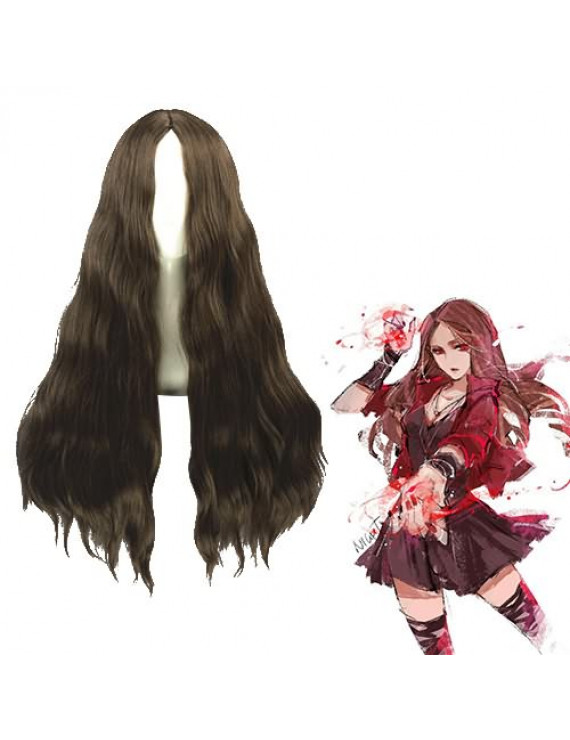 Avengers Age of Ultron Scarlet Witch Dark Brown Cosplay Wig