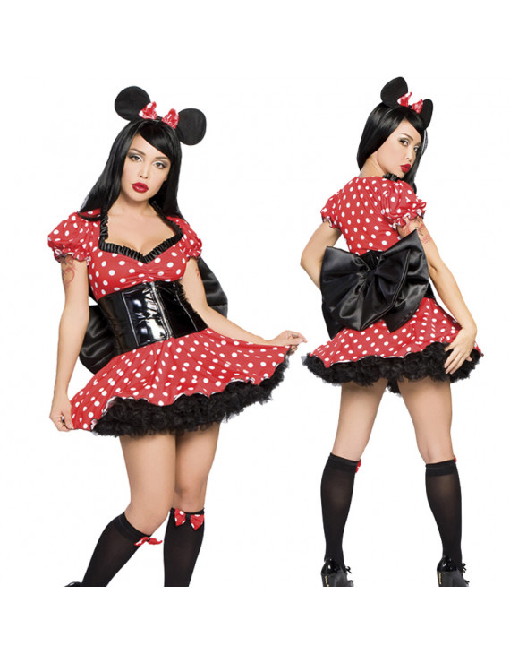 Party Cosplay Halloween Costume Women for Disney Mickey Mouse Dress