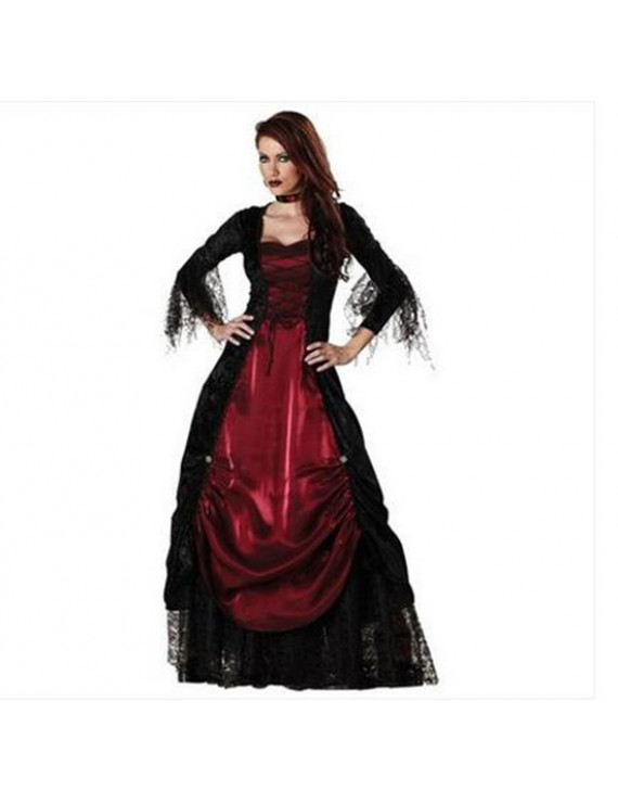 Adult Gothic Vampire Cosplay Halloween Costume