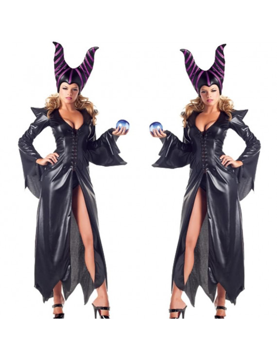 PU Movie Maleficent Cosplay Halloween Costume