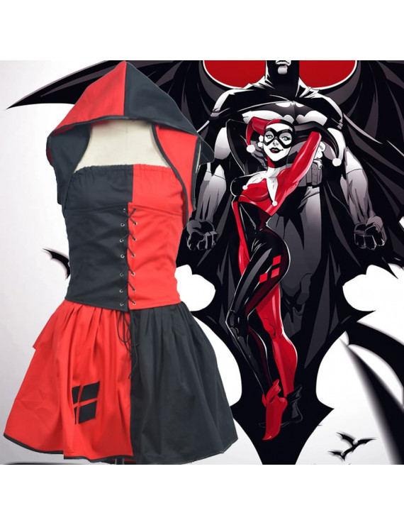 Batman and Harley Quinn Skirt Halloween Cosplay Costumes