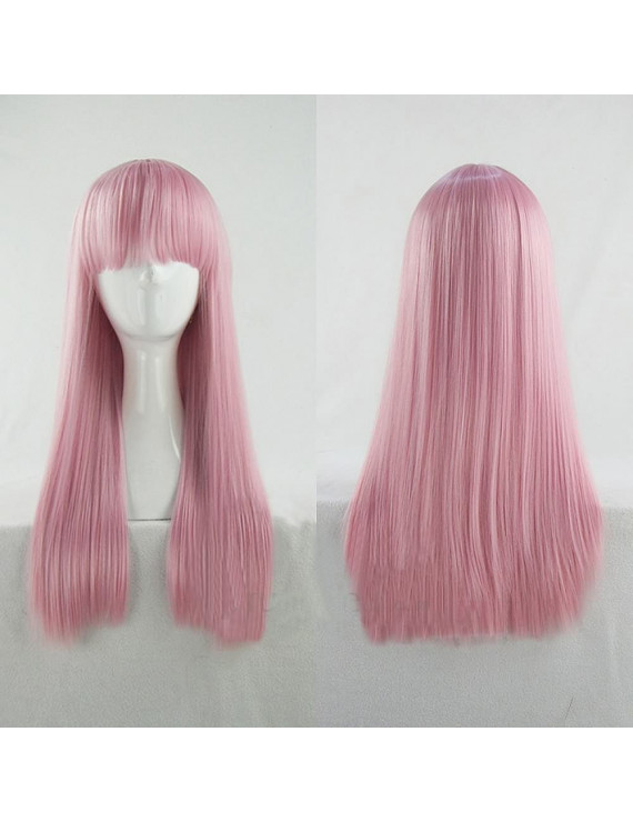 Zetsuen no Tempest Aika Fuwa Pink Long Straight Cosplay Wig