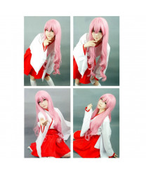 Zero no Tsukaima Louise Francoise Long Wavy Pink Halloween Cosplay Wig