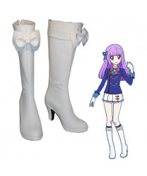 Aikatsu! Todo Yurika Hoshimiya Ichigo White High heeled Cosplay Boots