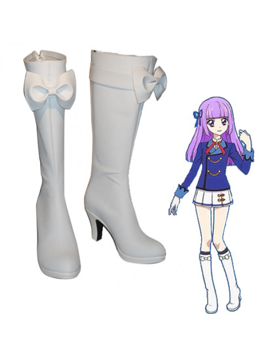 Aikatsu! Todo Yurika Hoshimiya Ichigo White High heeled Cosplay Boots