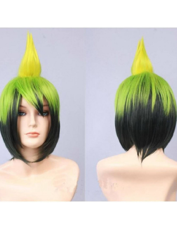 Ao no Exorcist Amaimon Green Full Cosplay Wig