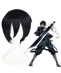 Brave10 Kirigakure Saizo Navy Black Short Anime Cosplay Wig