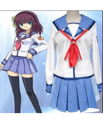 Angel Beats ! Yuri Nakamura Uniform Outfit Japan Anime Cosplay Costume