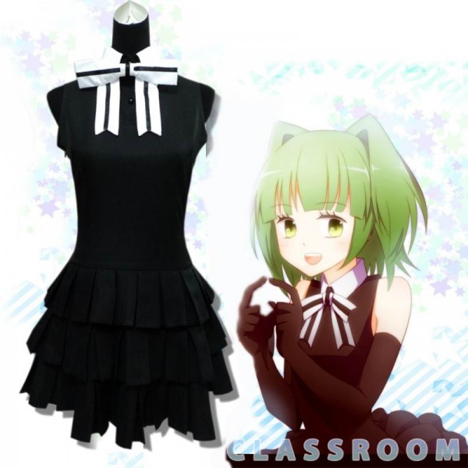 Assassination Classroom Kayano Kaede black dress Japan ...