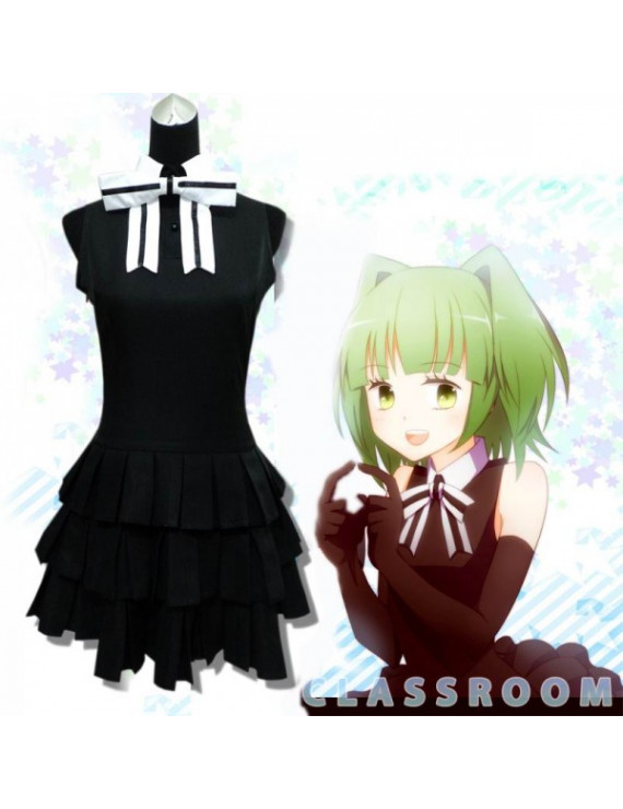 Assassination Classroom Kayano Kaede black dress cosplay costume