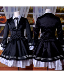 Vocaloid Miku Secret Police Anime Dress Cosplay Costume