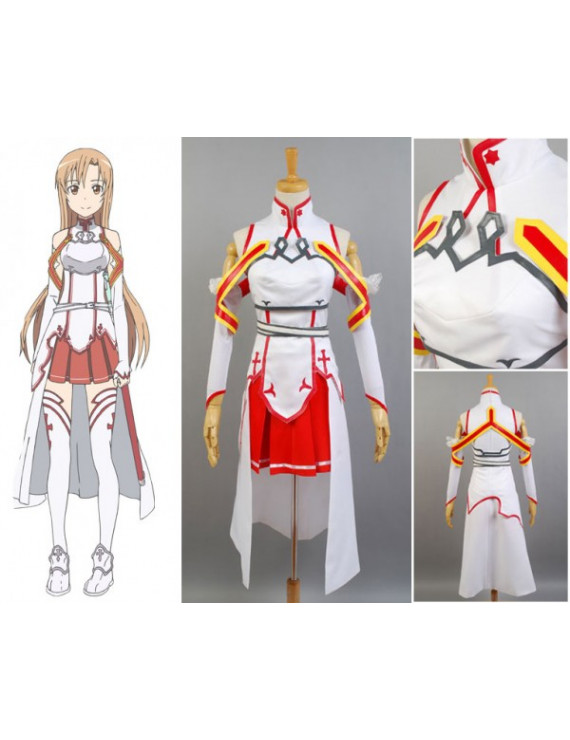 Sword Art Online Yuuki Asuna Japan Anime Cosplay Costume