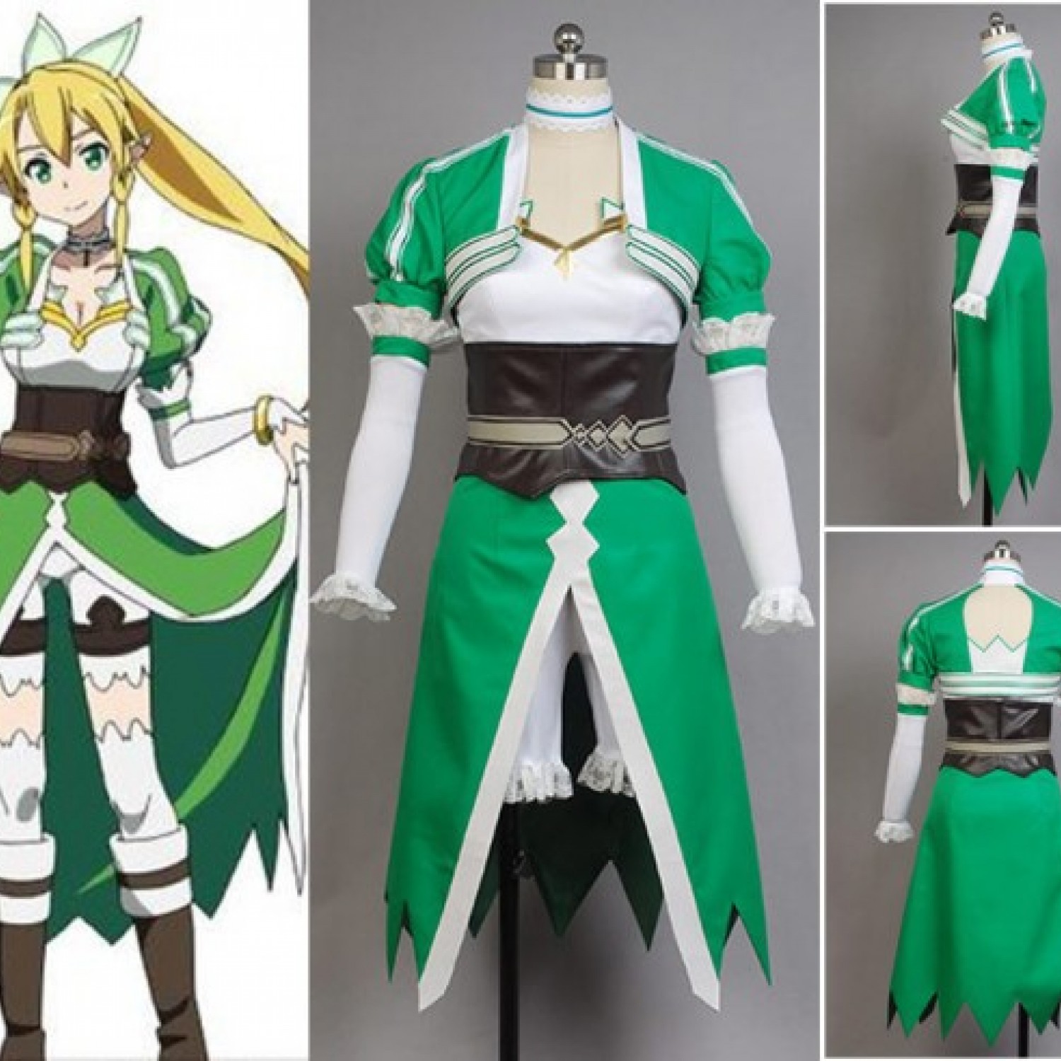 SAO ALfheim Online Kirigaya Suguha Leafa Cosplay Costume 
