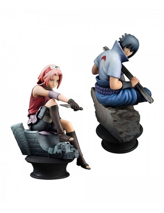 Naruto Uchiha Sasuke Haruno Sakura PVC Clay Figure Chess Pieces Ornament