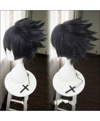 Naruto Uchiha Sasuke Ink Cyan Short Anime Cosplay Wig