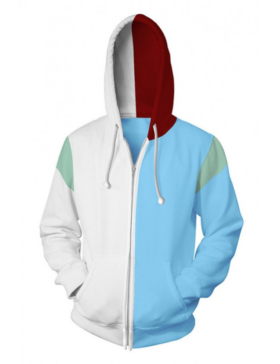 My Hero Academia Todoroki Shoto 3D Zip Up Hoodie