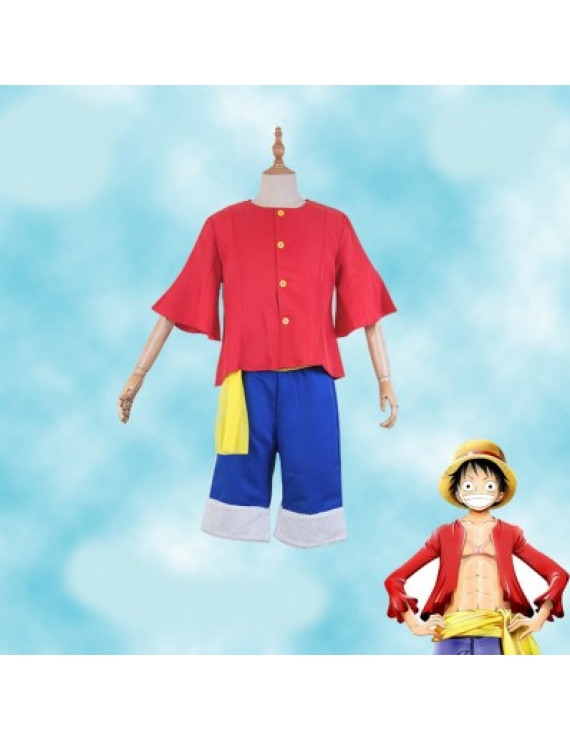 One Piece Monkey D. Luffy Summer Cosplay Costume