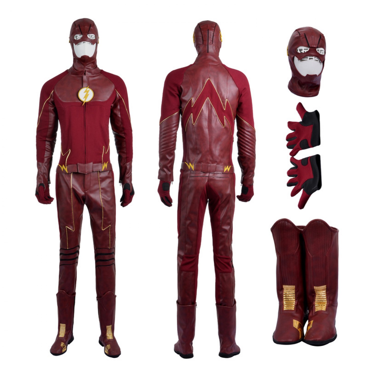 Showcase The Flash Bartholomew Henry Allen Cosplay Costume ( free ...