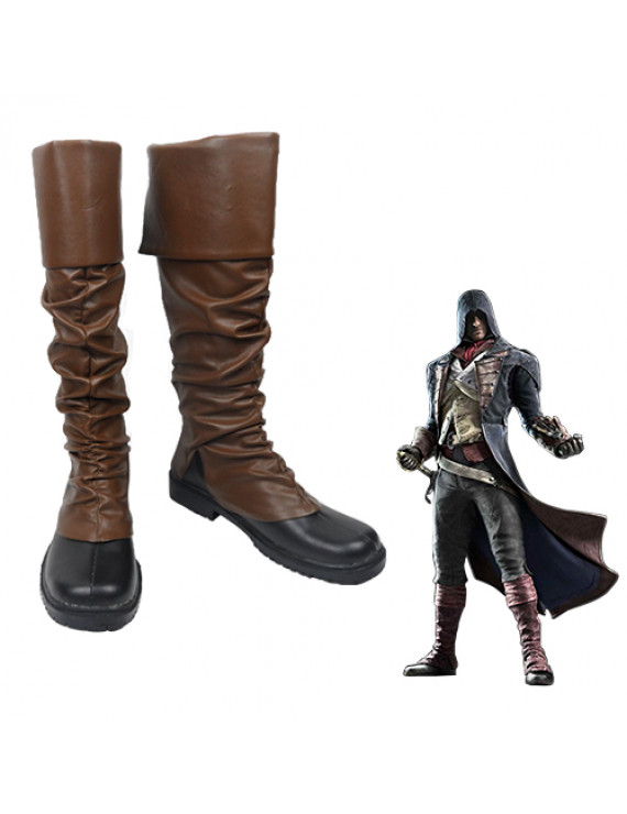 Assassin's Creed Unity Arno Victor Dorian PU Japan Anime Cosplay Shoes