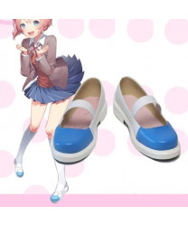 Doki Doki Literature Club! Sayori Natsuki Yuri White Blue Cosplay Shoes