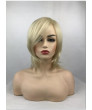 Blonde Short Straight Synthetic Hair Full Wig for Women 