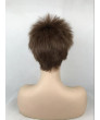 Short Light Brown Heat Resistant Fiber Party Full Wig 