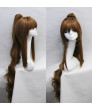 Doki Doki Literature Club! DDLC Monica Pink Brown Cosplay Wig