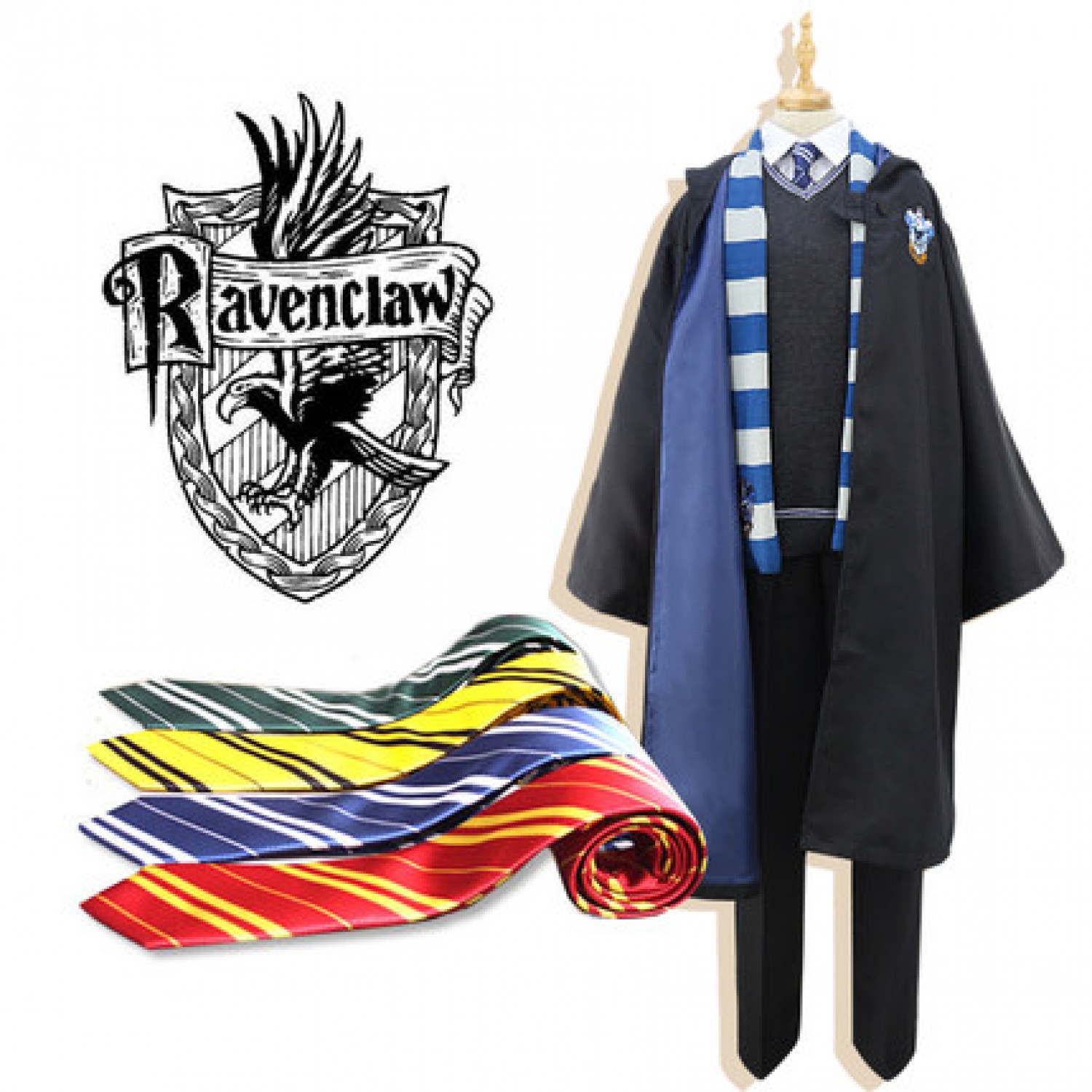 Harry Potter Ravenclaw Rowena Ravenclaw Cosplay Costume ( free shipping