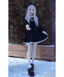 Sweet Cross Embroidery Black And White Lolita Dress for Women