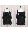 Sweet Cross Embroidery Black And White Lolita Dress for Women