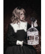 Sweet Cross Embroidery Black And White Lolita Dress for Women