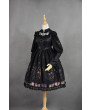 Cotton Chiffon Retro Gothic Lolita Long Sleeves Window Dress