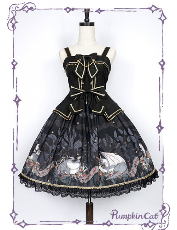 Pumpkin Cat -Dragon's Treasure- Lolita JSK Dress