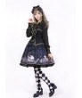 Purple Retro Gothic Lolita Long Sleeves Jumper Dress