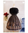 Sweet Printing Lolita Dress Braces Knee Length Summer Skirt for girls