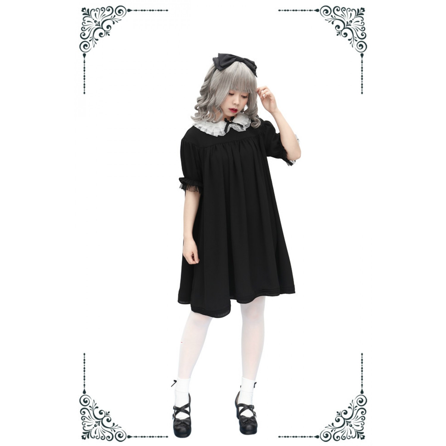 short black jumper dress