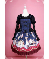 Fashion Alice Tea Party long sleeve Gothic Lolita Dress