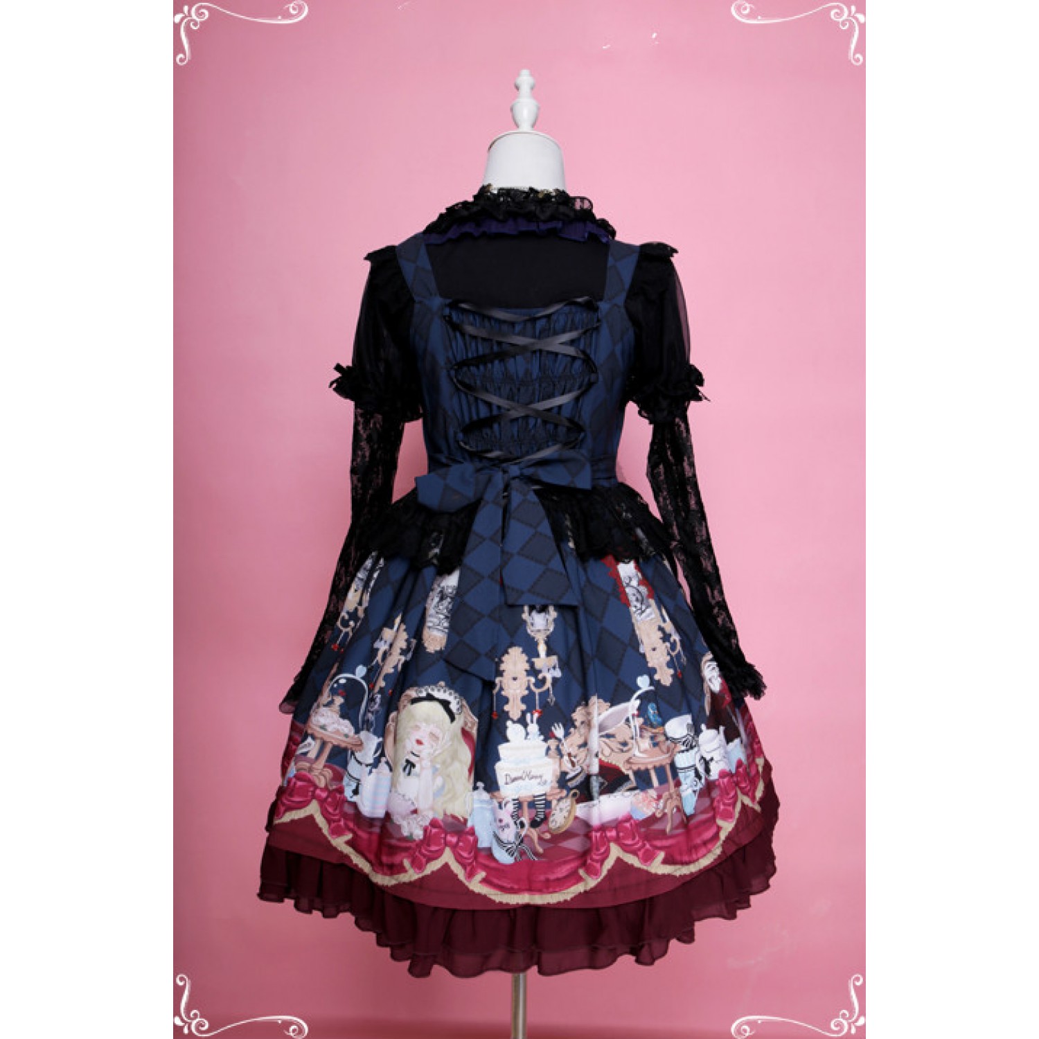 Fashion Alice Tea Party long sleeve Gothic Lolita Dress ( free shipping