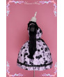 Diamond Honey Cherry Cross Lolita Cute Gothic Little Devil Lolita Dress