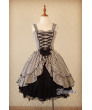 sweater long sleeve Gothic Stripe Lolita JSK Dress 