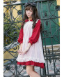 Fashion Lolita Dress Alice Cute Doll Collar Chiffon Party Dress With Overskirt