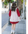 Fashion Lolita Dress Alice Cute Doll Collar Chiffon Party Dress With Overskirt