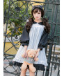 Fashion Lolita Dress Alice Cute Doll Collar Chiffon Party Dress With Overskirt