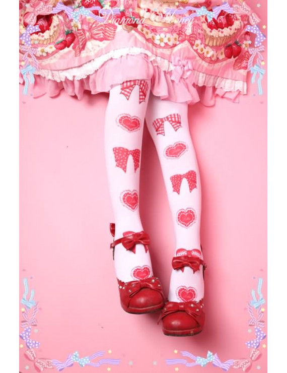 Love bow knot Lovely Lolita Thigh Socks 55 cm