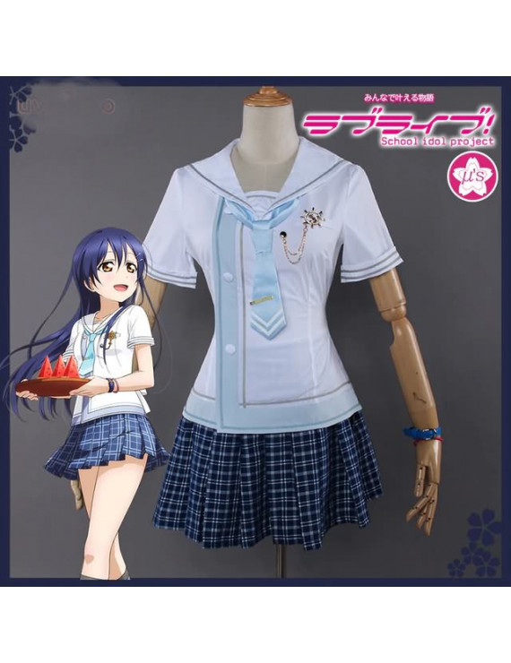 LoveLive! Umi Sonoda Marine Navy Idolized Cosplay Costume