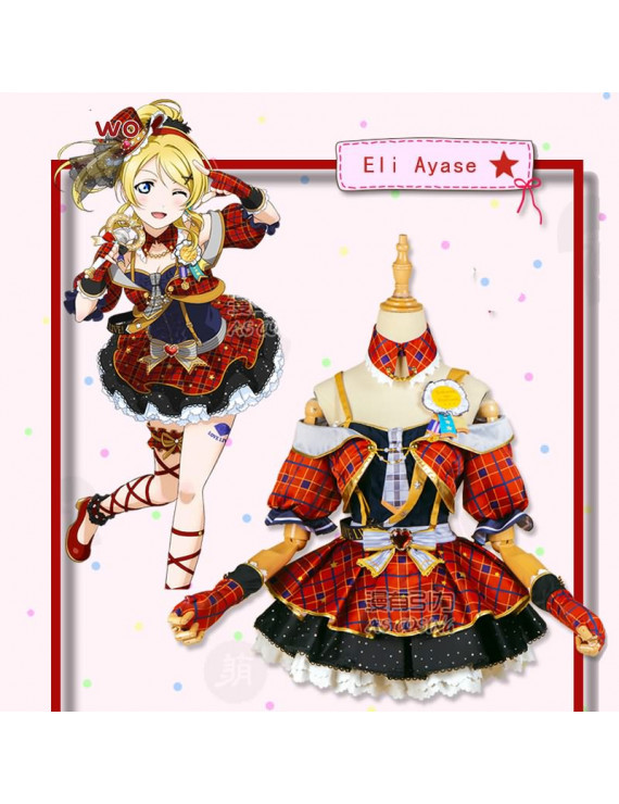 LoveLive! Ayase Eli Marine Navy Idolized Cosplay Costume